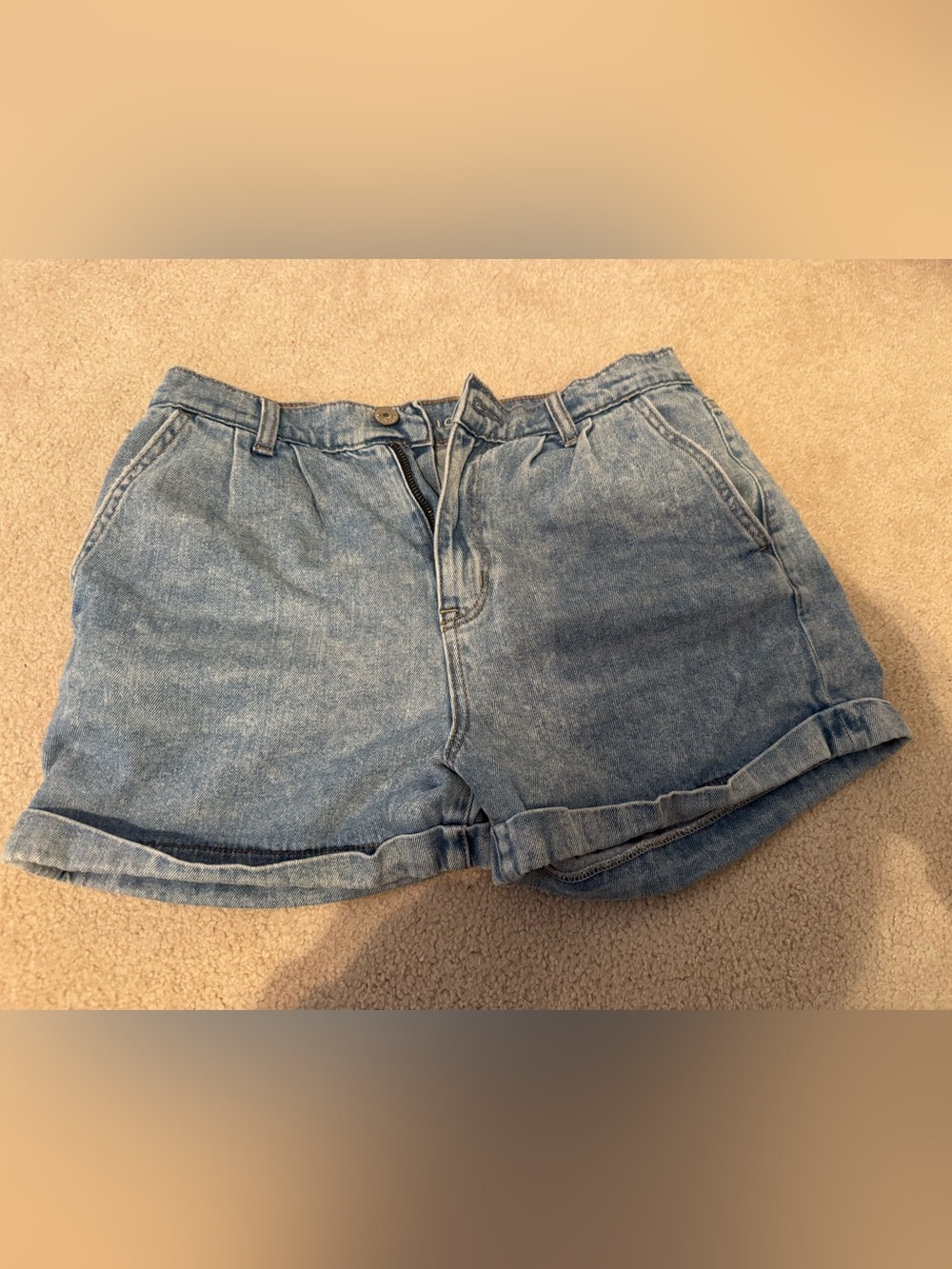 American Eagle Outfitters Light Blue Washed Denim Shorts